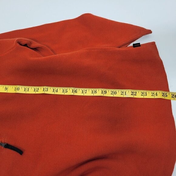 Banana Republic Men's 100% Cotton Orange 1/4 Zip Pullover Knit Sweater Size XL - Picture 10 of 11